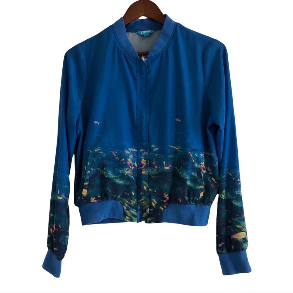 Nanette Lepore L’Amore Ocean Fish Bomber Jacket - L